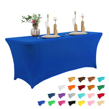6-Foot Stretch Black Table Cover for Parties & Events