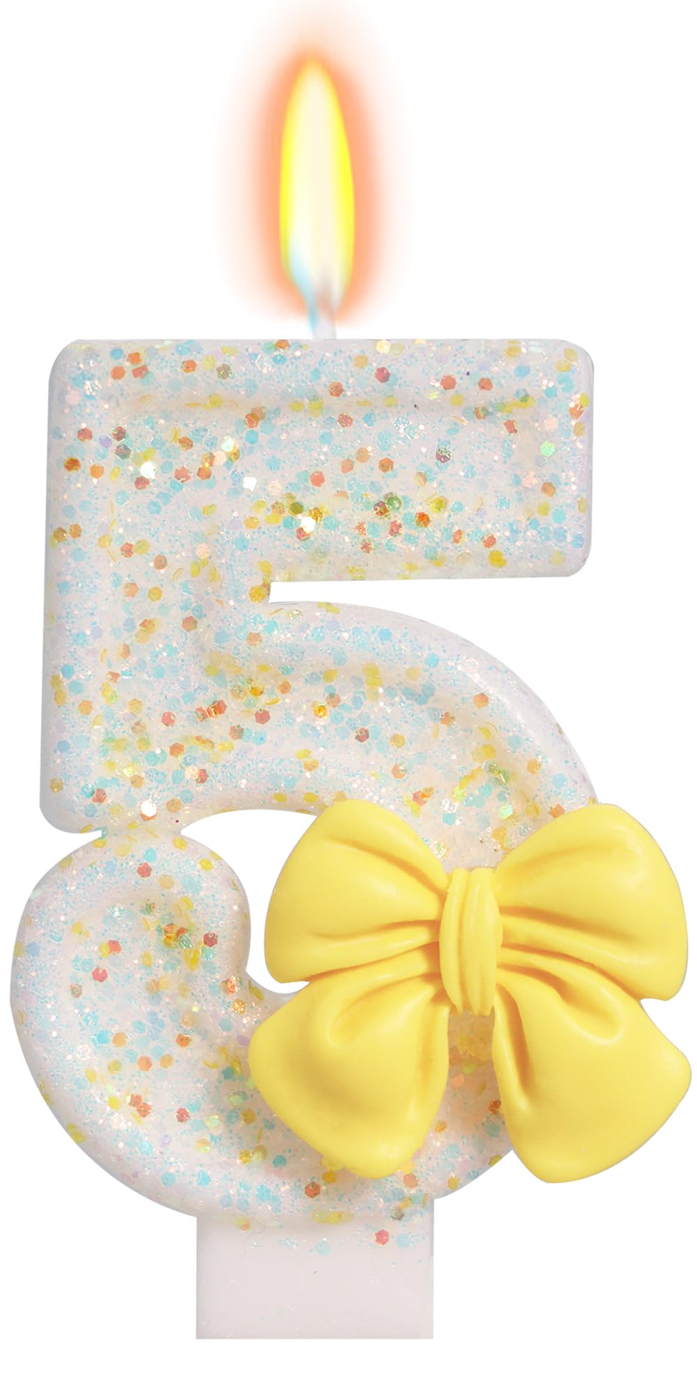Bow-Shaped Birthday Candle for Cakes & Party Decor