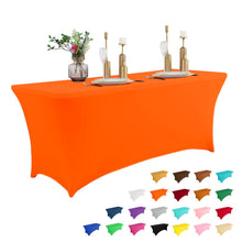 6-Foot Stretch Black Table Cover for Parties & Events