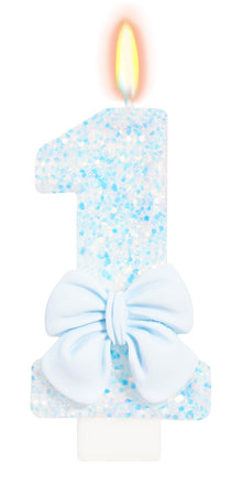 Bow-Shaped Birthday Candle for Cakes & Party Decor