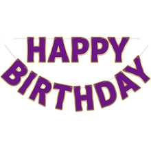 Pre-Strung Happy Birthday Banner for Party Decorations