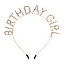 Birthday Girl Tiara Crown Headband for Women’s Parties