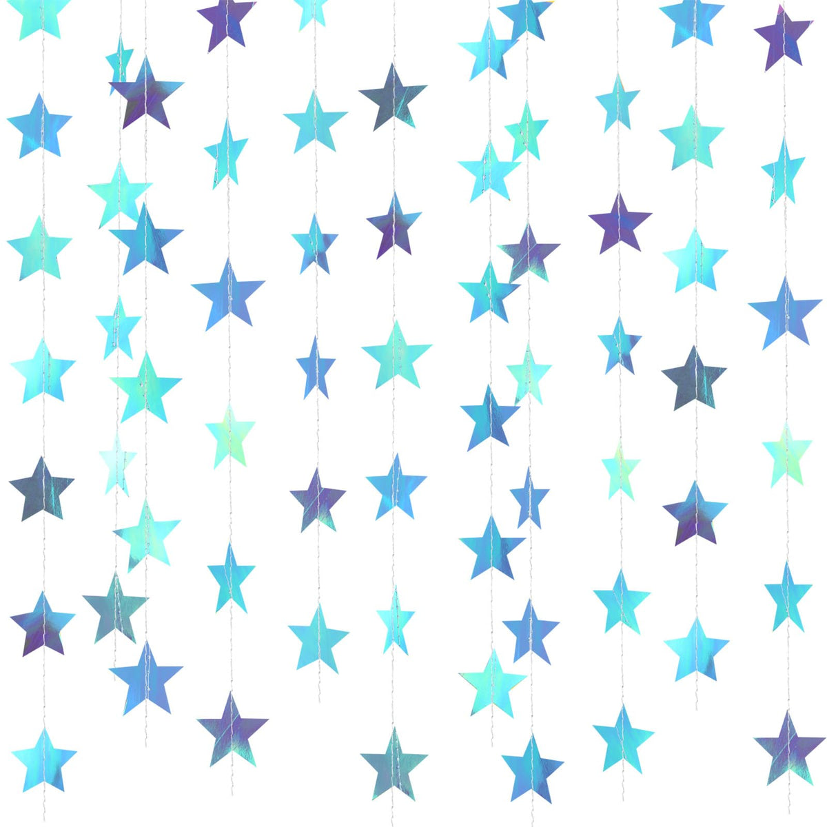 130-Foot Star Garland Banner for Parties & Event Decor