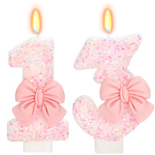 Bow-Shaped Birthday Candle for Cakes & Party Decor