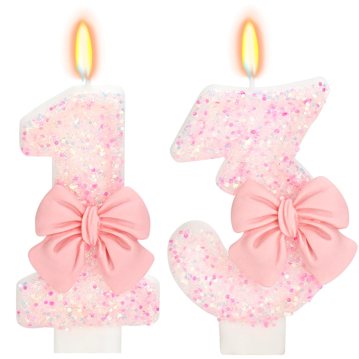 Bow-Shaped Birthday Candle for Cakes & Party Decor