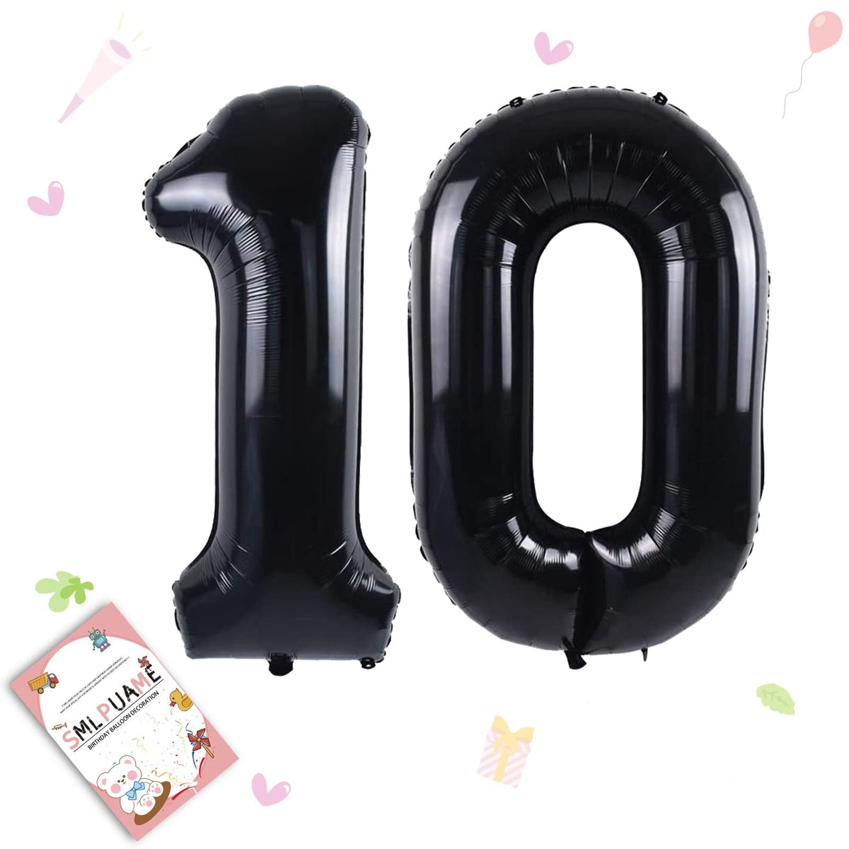 40-Inch Jumbo Foil Number Balloon for Birthday Parties