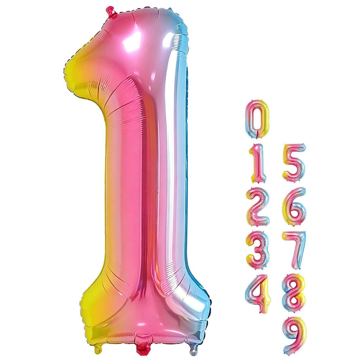 40-Inch Jumbo Foil Number Balloon for Birthday Parties