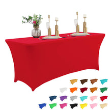 6-Foot Stretch Black Table Cover for Parties & Events