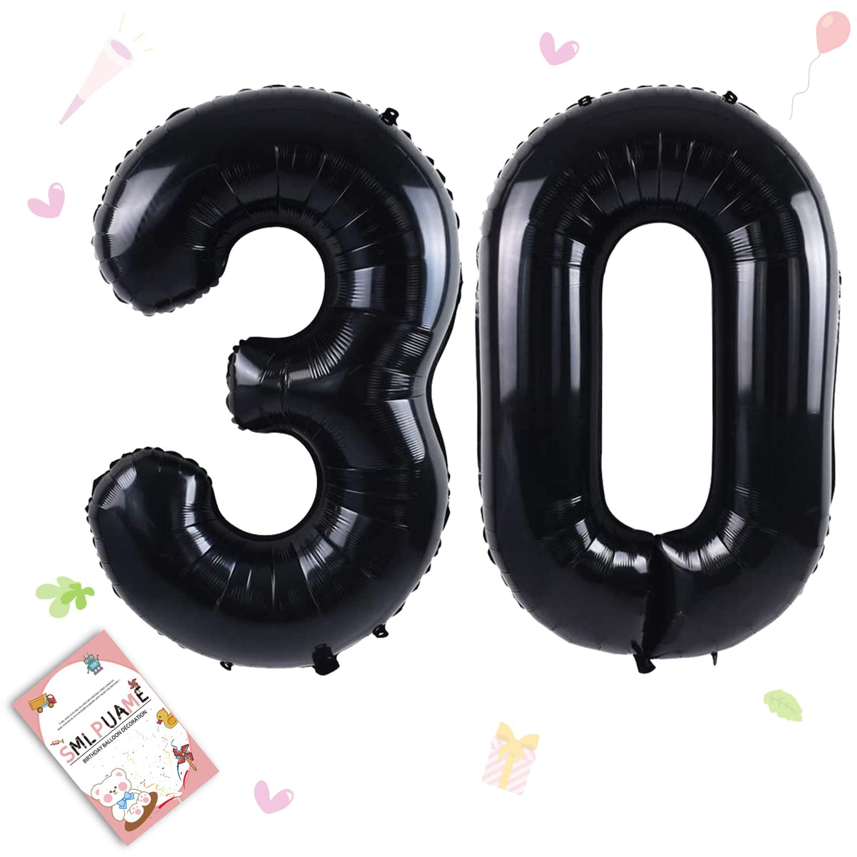 40-Inch Jumbo Foil Number Balloon for Birthday Parties