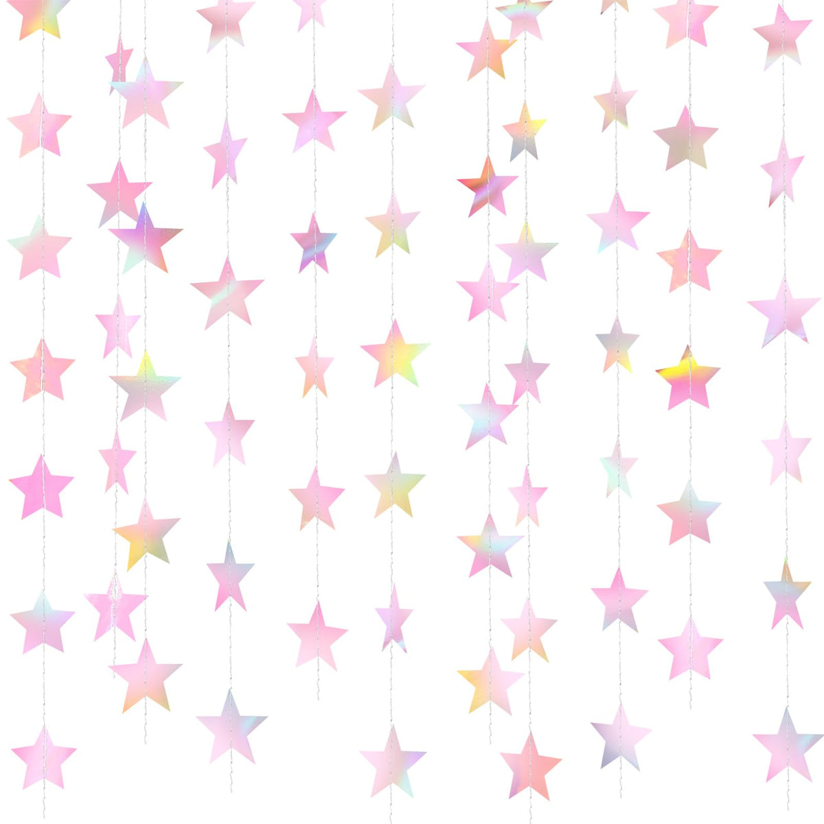 130-Foot Star Garland Banner for Parties & Event Decor