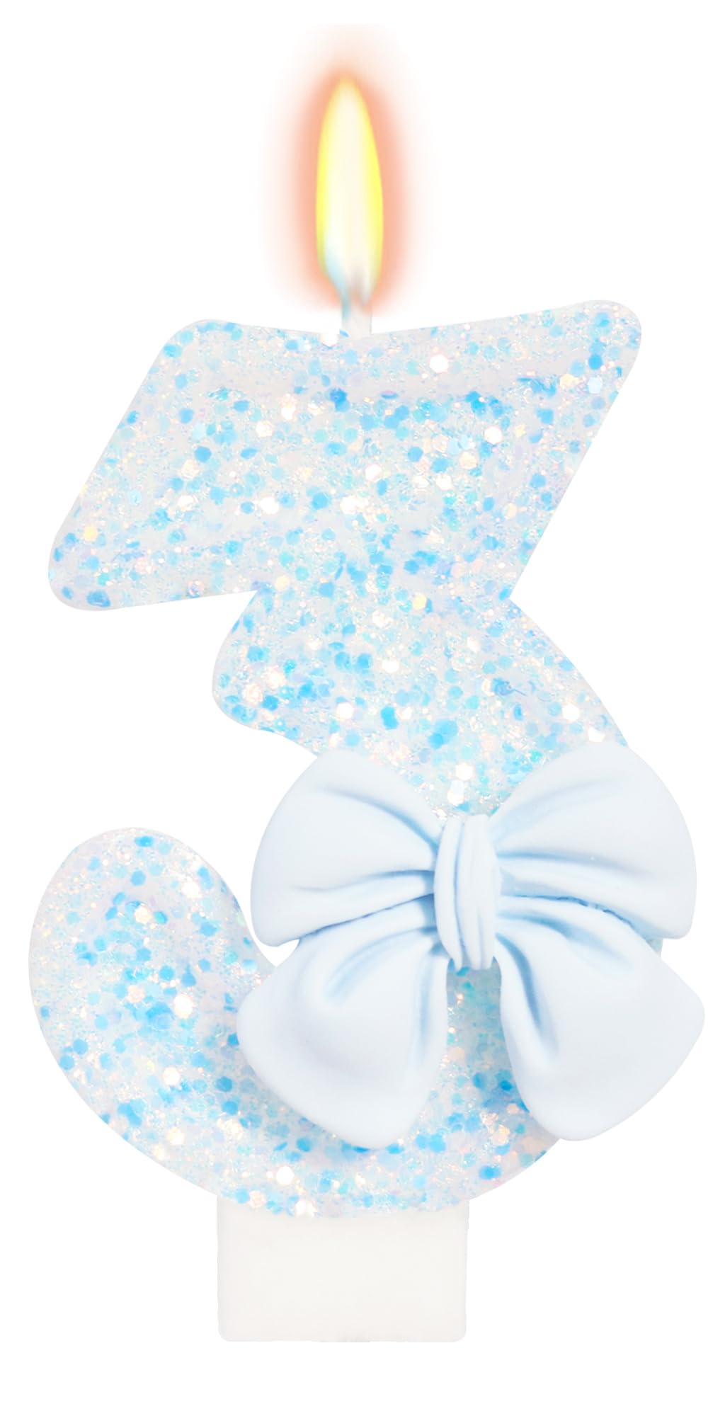 Bow-Shaped Birthday Candle for Cakes & Party Decor