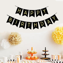 Pre-Strung Happy Birthday Bunting Banner for Party Decor