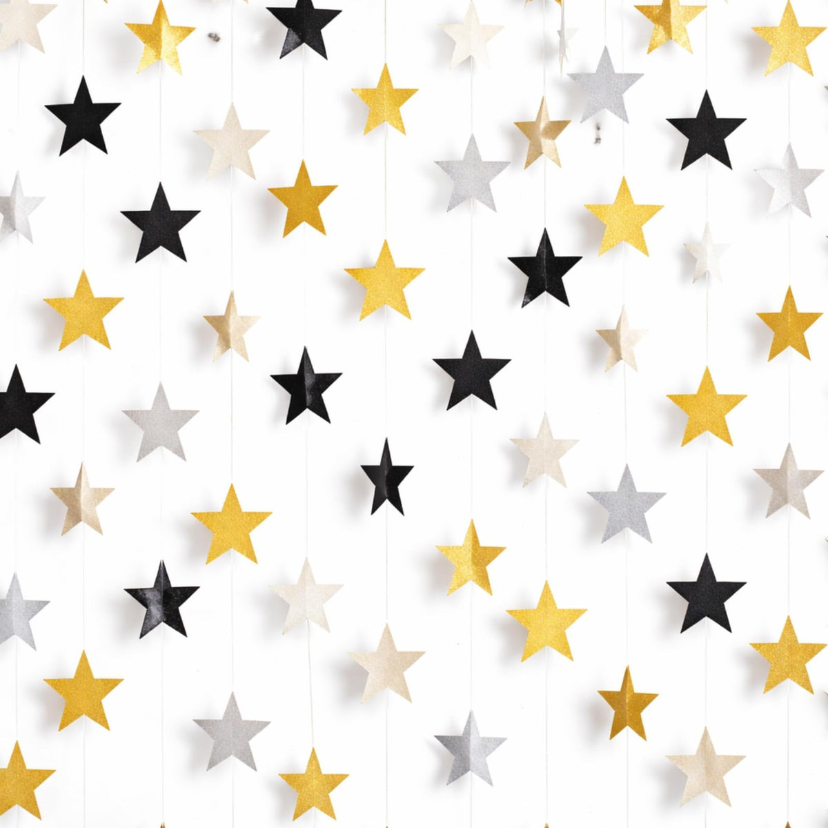 130-Foot Star Garland Banner for Parties & Event Decor