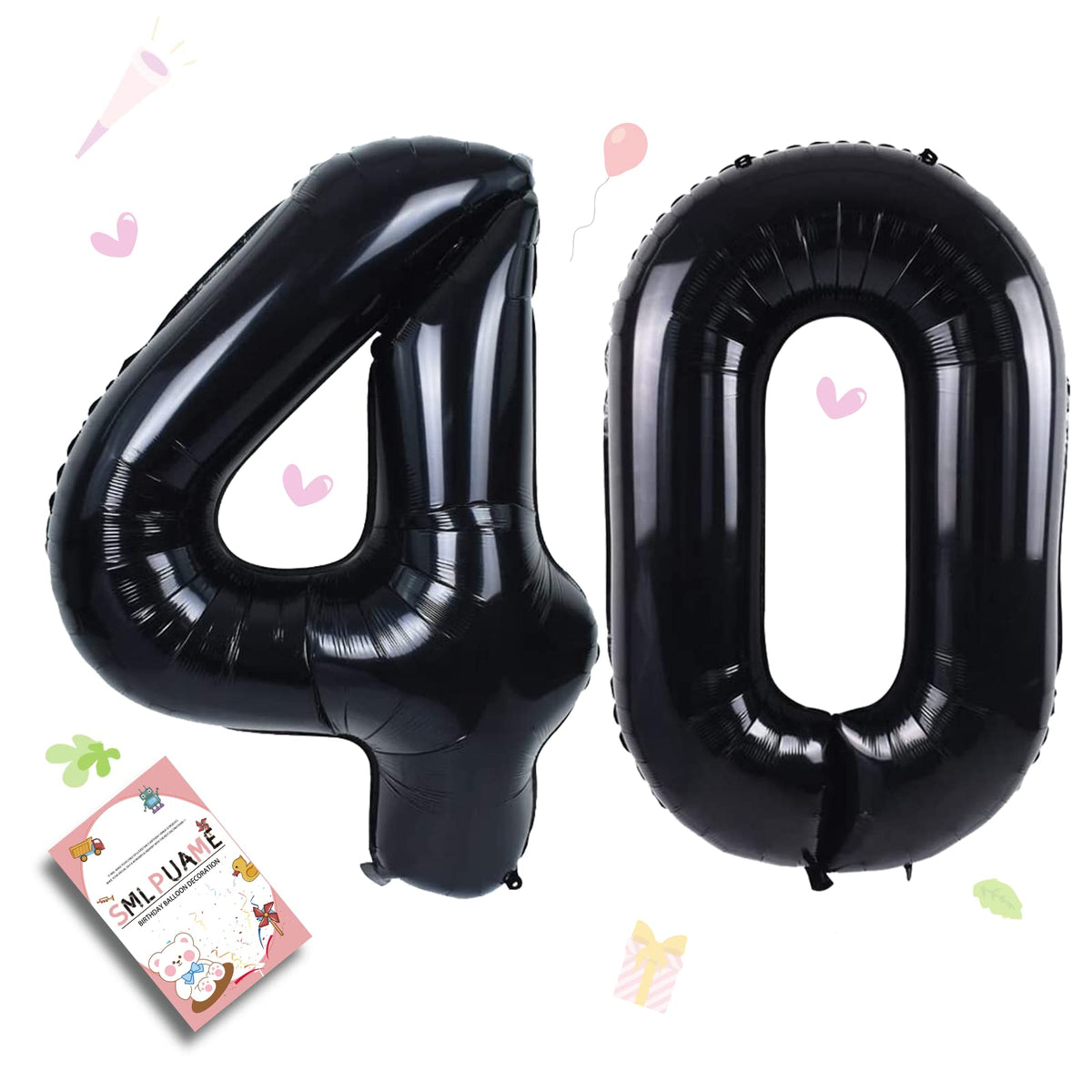 40-Inch Jumbo Foil Number Balloon for Birthday Parties