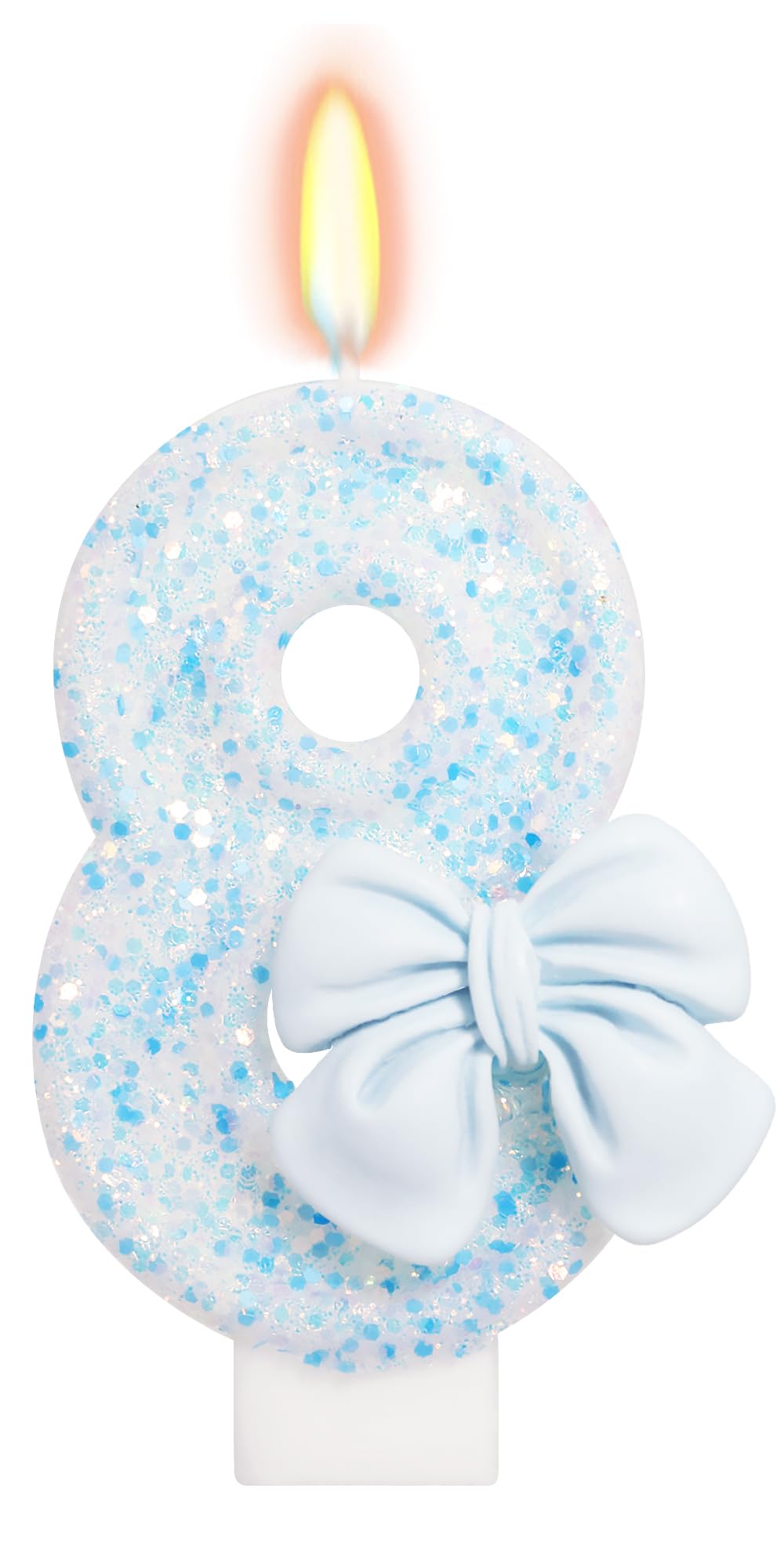 Bow-Shaped Birthday Candle for Cakes & Party Decor