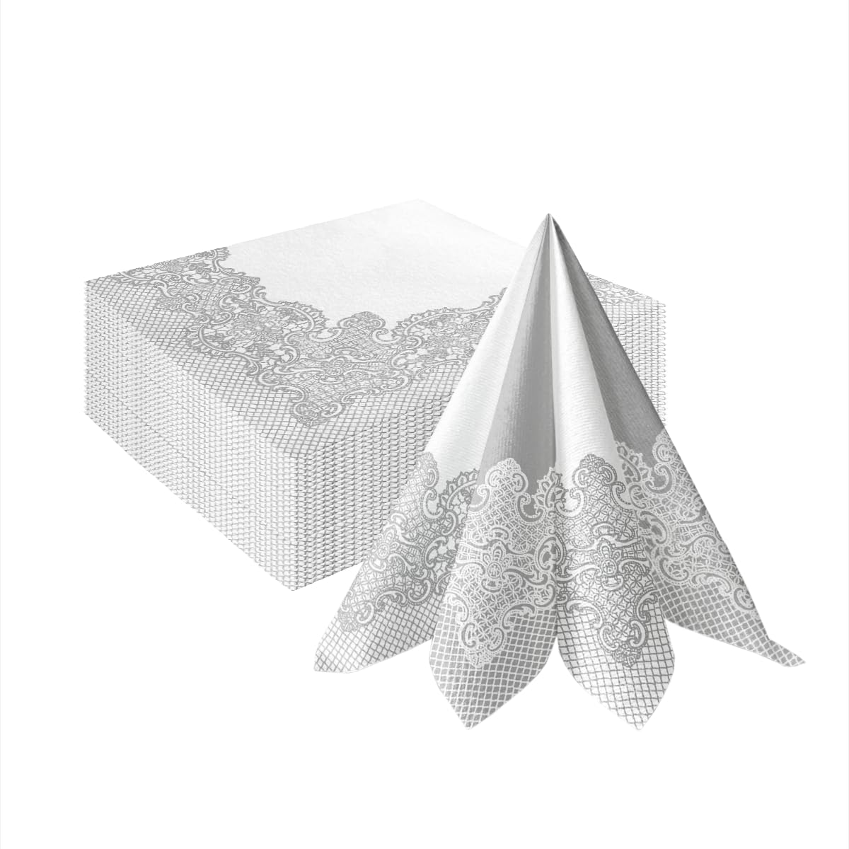 Linen-Feel Pre-Folded Napkins with Flatware Pockets