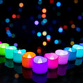 Battery-Operated Flameless Tea Light Candles, 200+ Hours