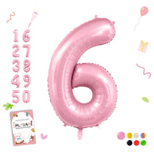 40-Inch Jumbo Foil Number Balloon for Birthday Parties