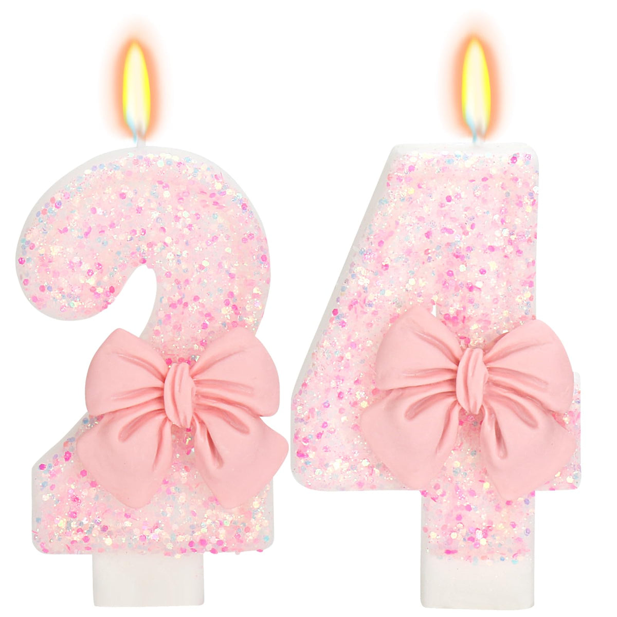 Bow-Shaped Birthday Candle for Cakes & Party Decor