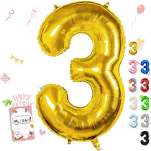 40-Inch Jumbo Foil Number Balloon for Birthday Parties