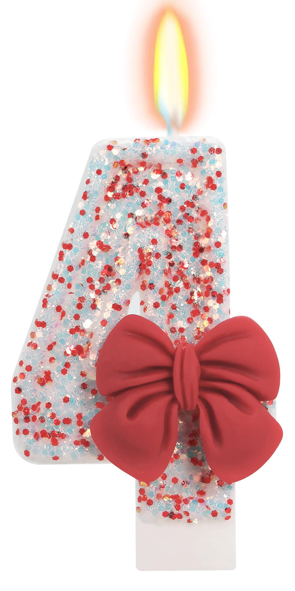 Bow-Shaped Birthday Candle for Cakes & Party Decor