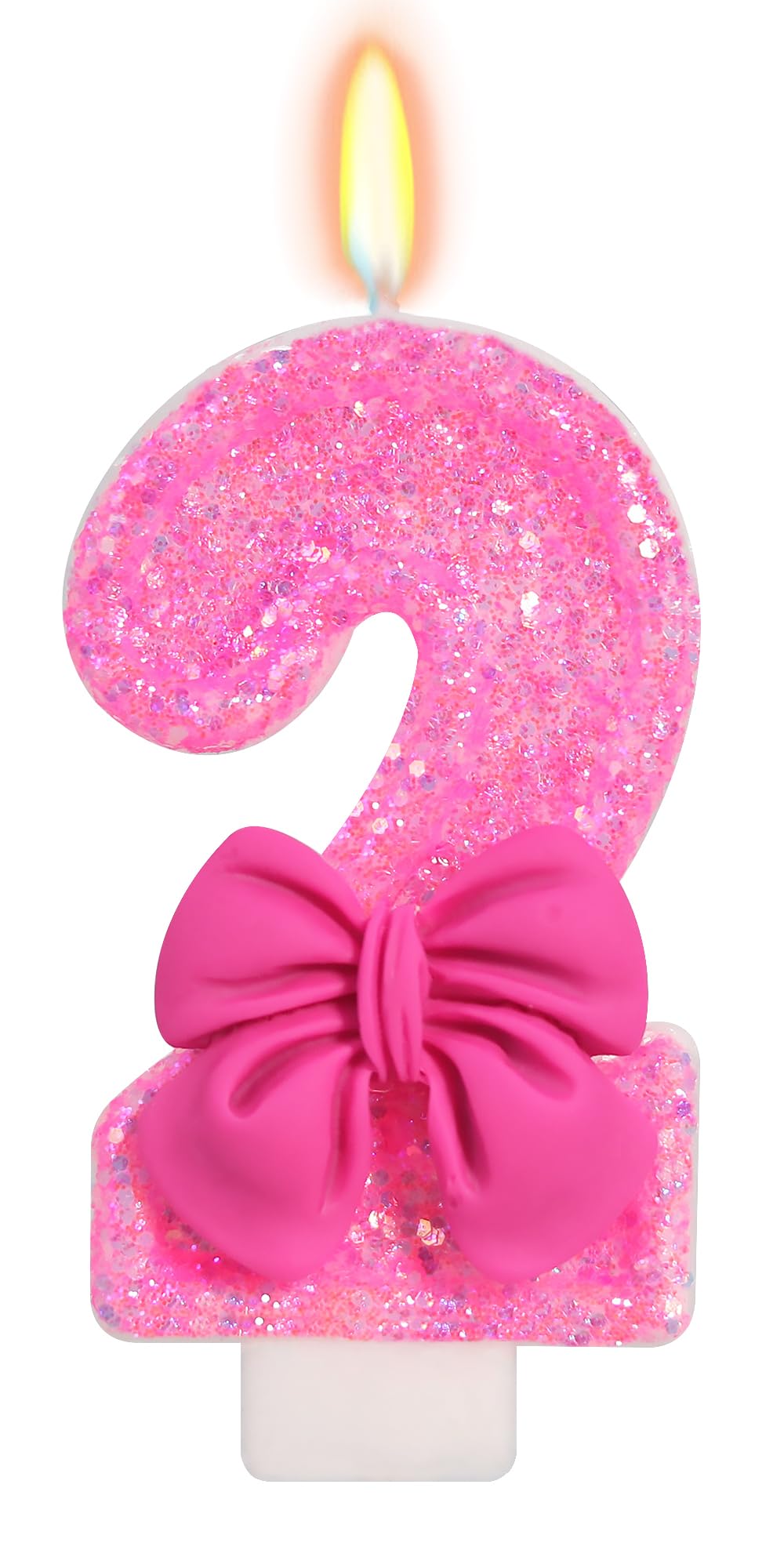 Bow-Shaped Birthday Candle for Cakes & Party Decor