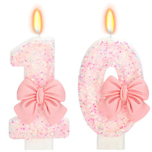 Bow-Shaped Birthday Candle for Cakes & Party Decor