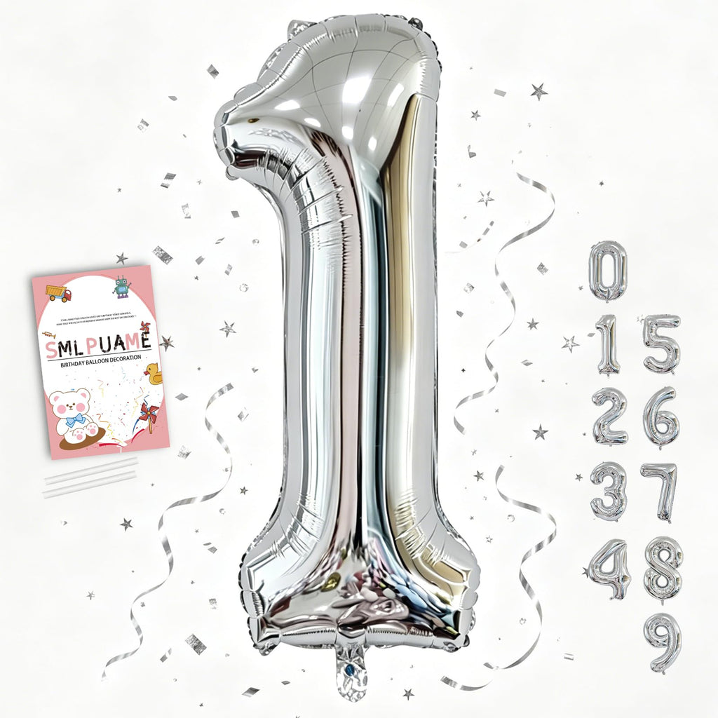 40-Inch Jumbo Foil Number Balloon for Birthday Parties