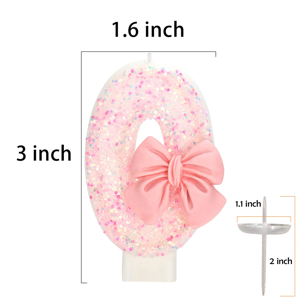 Bow-Shaped Birthday Candle for Cakes & Party Decor