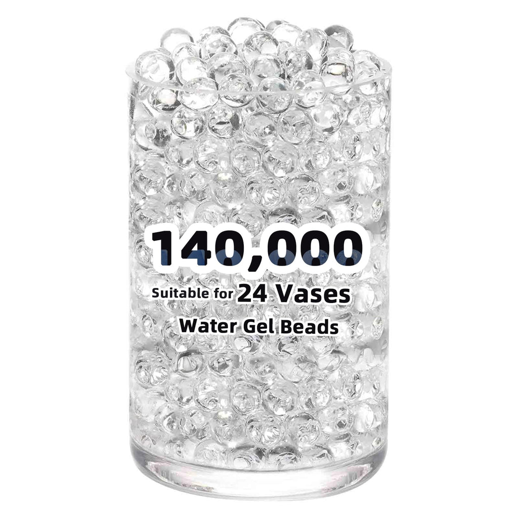 140,000 Clear Water Gel Beads for Vases & Centerpieces