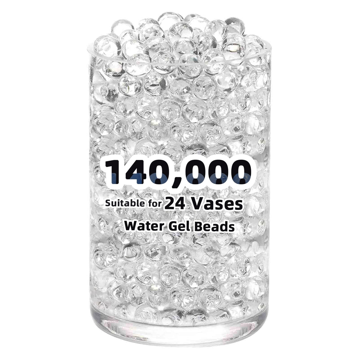 140,000 Clear Water Gel Beads for Vases & Centerpieces
