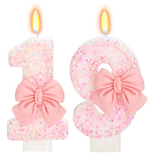 Bow-Shaped Birthday Candle for Cakes & Party Decor