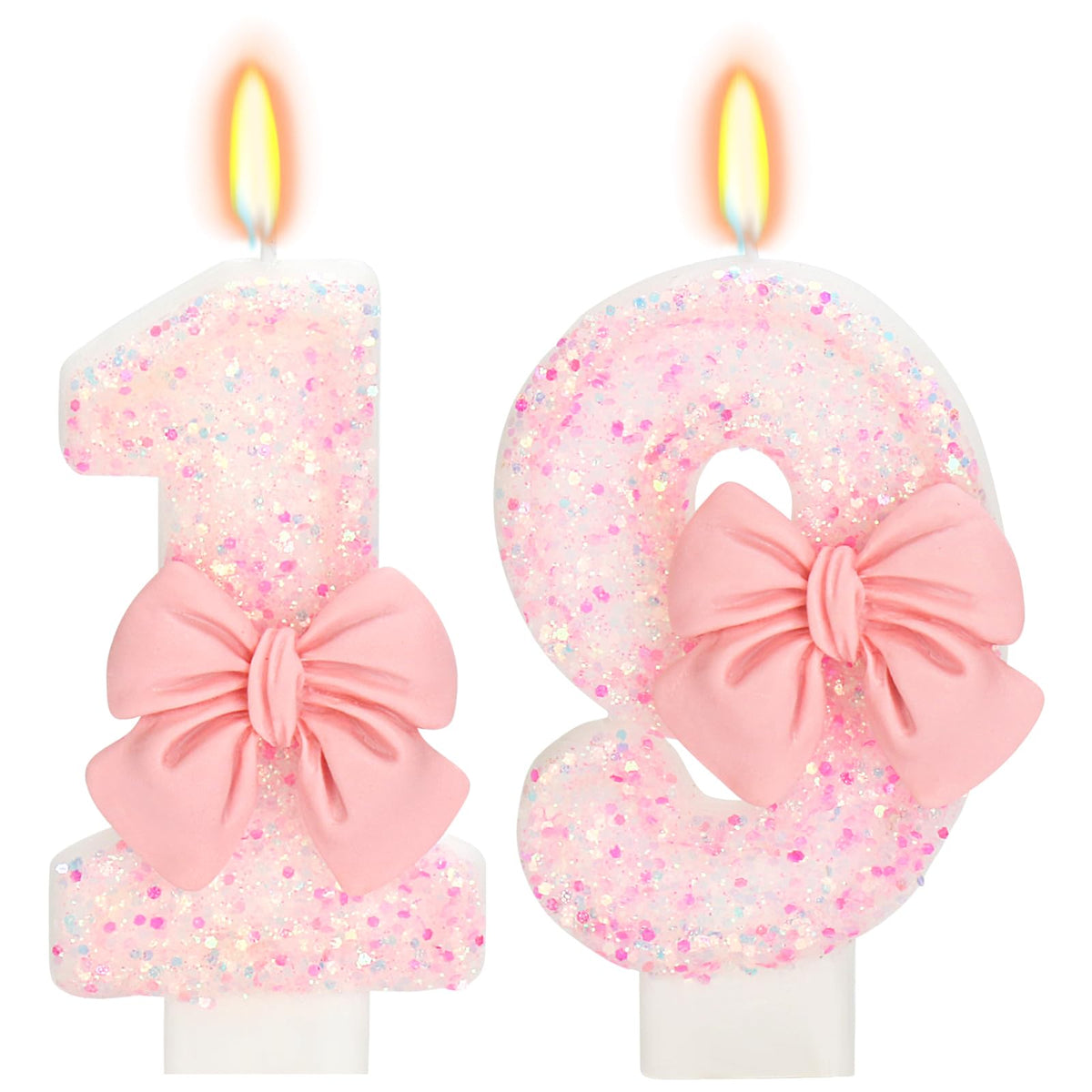 Bow-Shaped Birthday Candle for Cakes & Party Decor