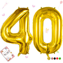 40-Inch Jumbo Foil Number Balloon for Birthday Parties