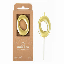 Large Elegant Number Candle for Birthday Cake Celebrations