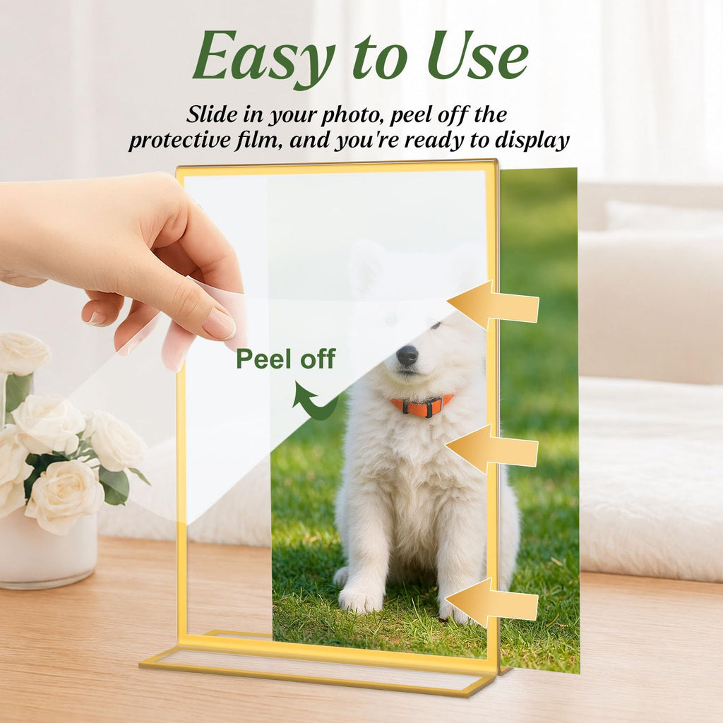 Clear Acrylic Sign Holders for Weddings & Event Tables