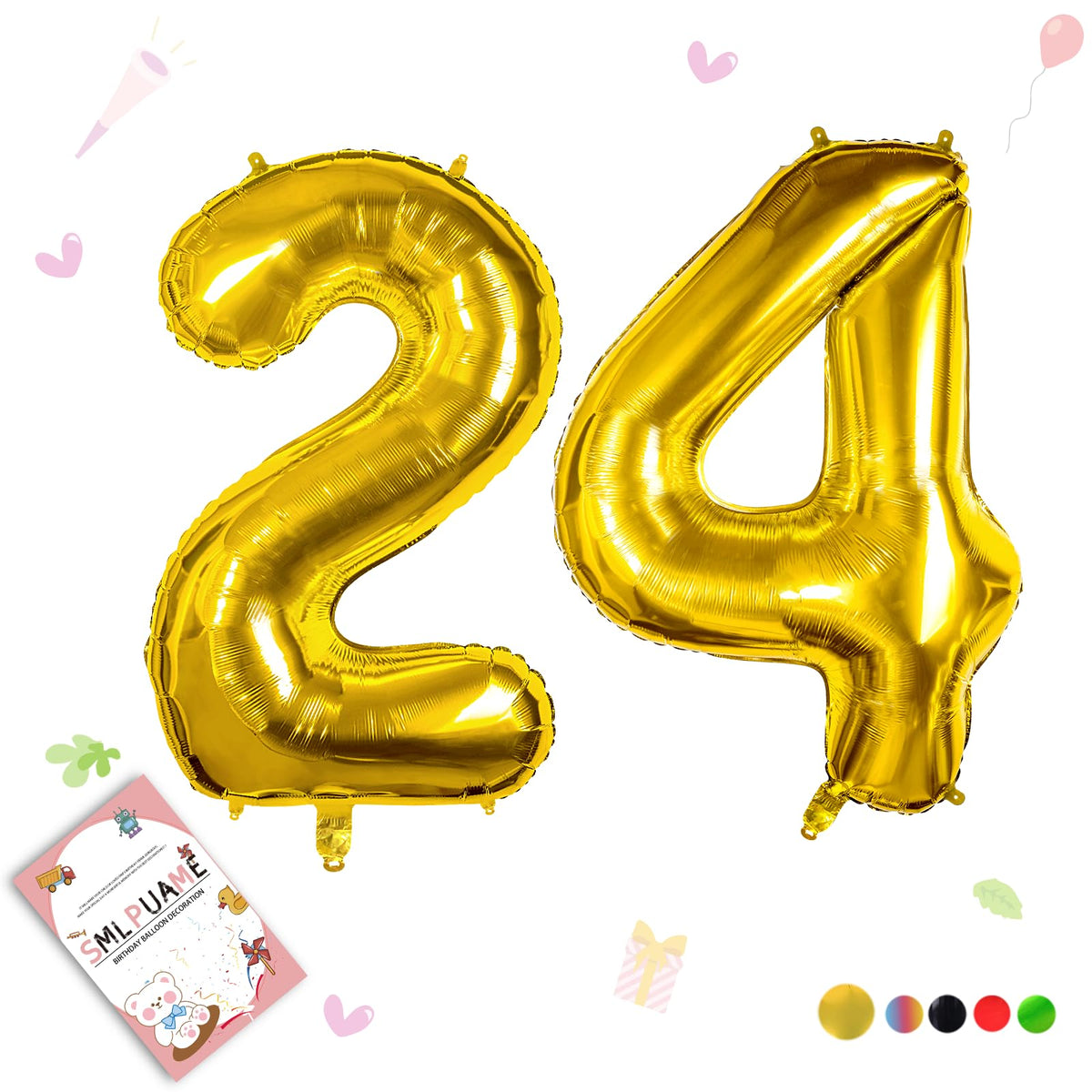 40-Inch Jumbo Foil Number Balloon for Birthday Parties