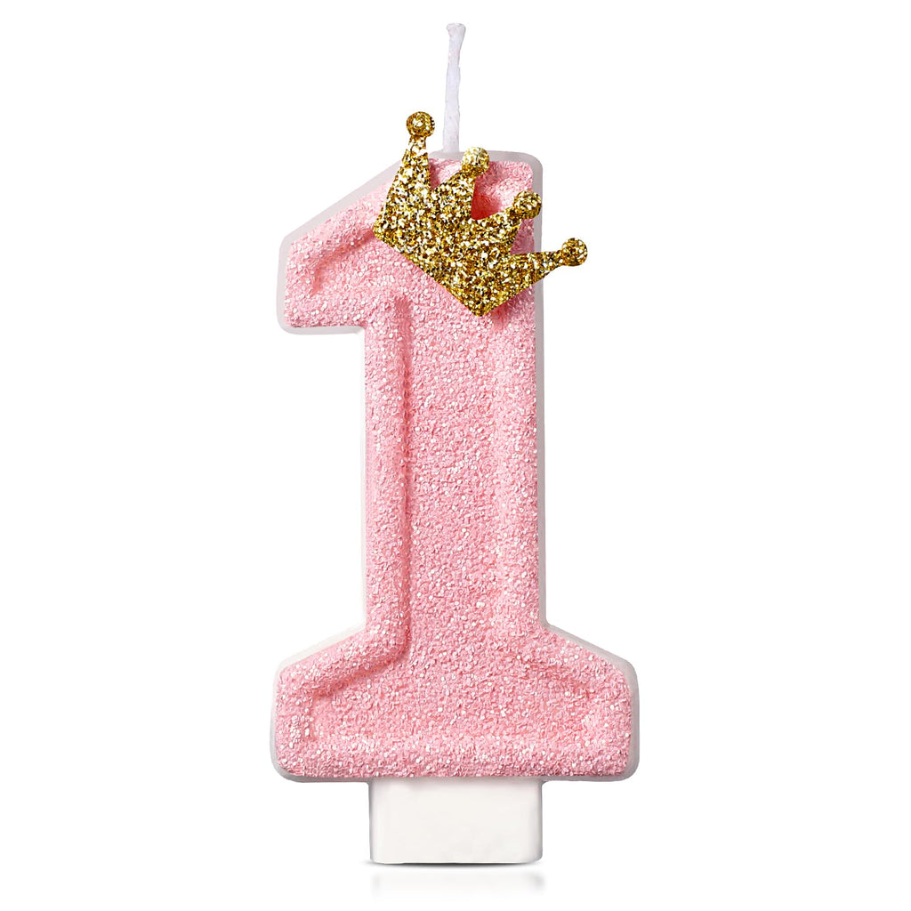 Strawberry Number 1 Candle for First Birthday Cakes