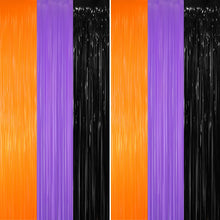 Metallic Tinsel Fringe Backdrop Curtain for Party Events