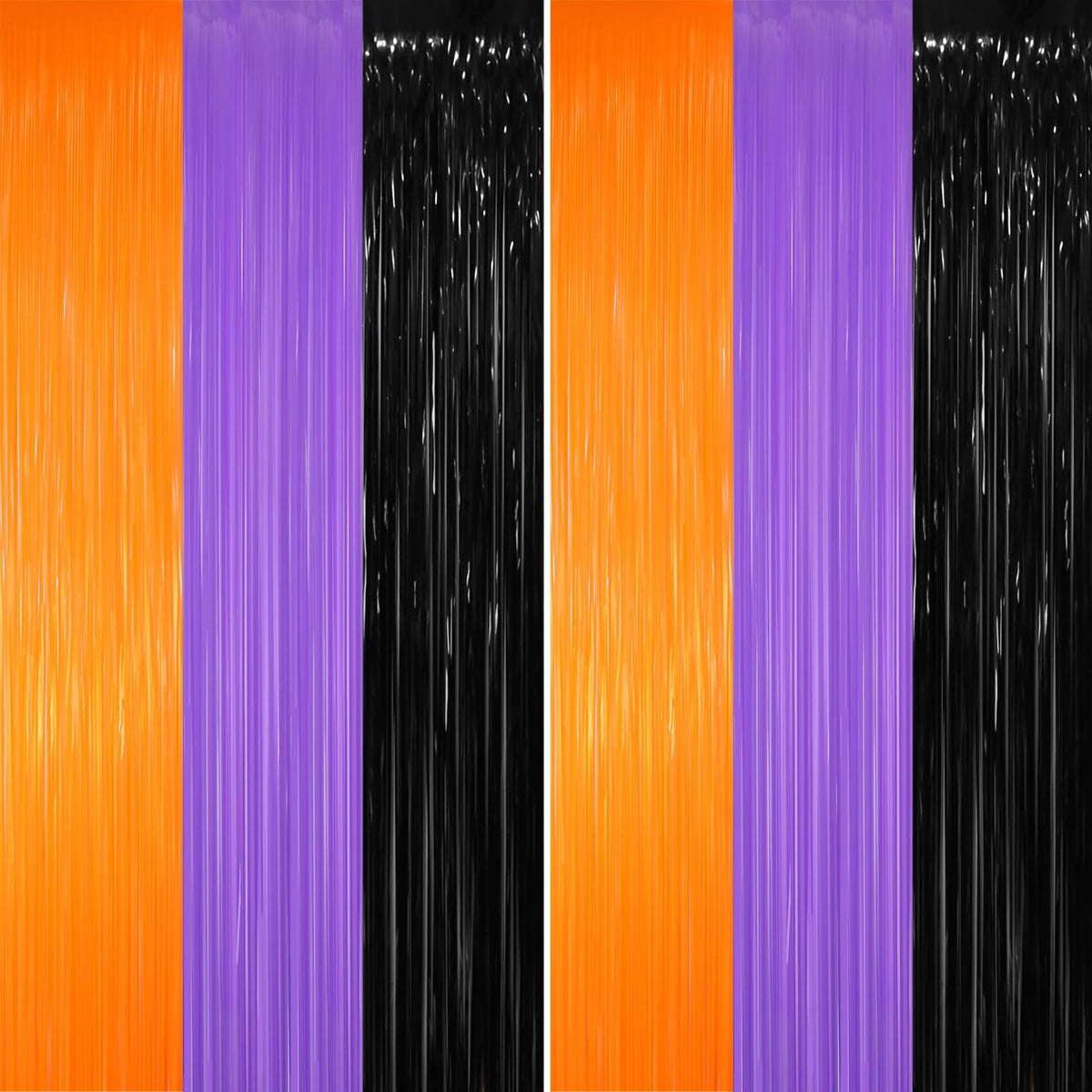 Metallic Tinsel Fringe Backdrop Curtain for Party Events