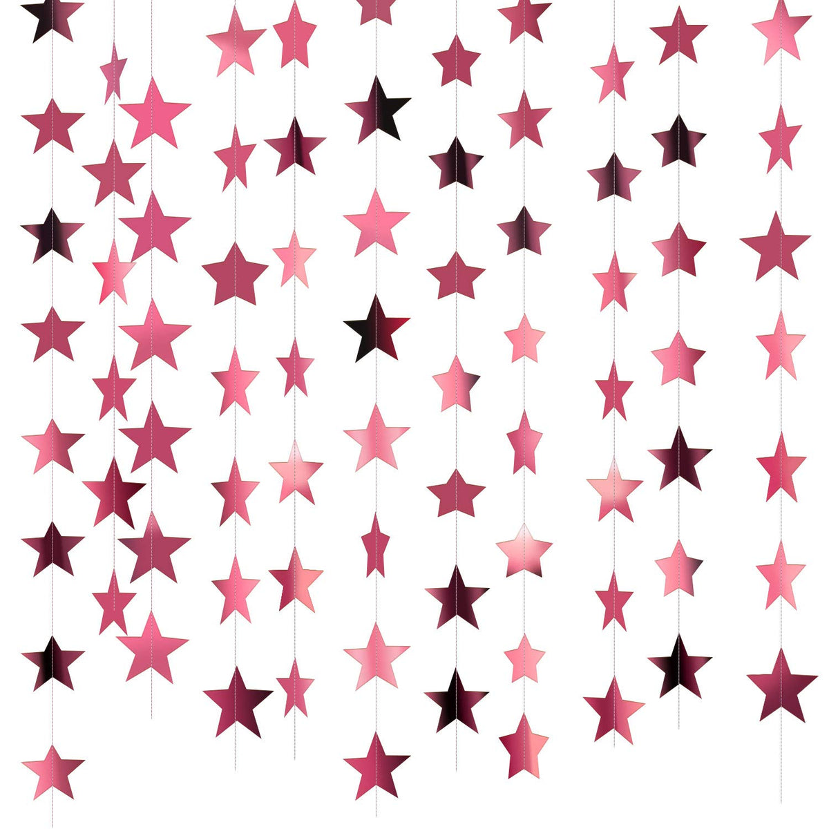 130-Foot Star Garland Banner for Parties & Event Decor