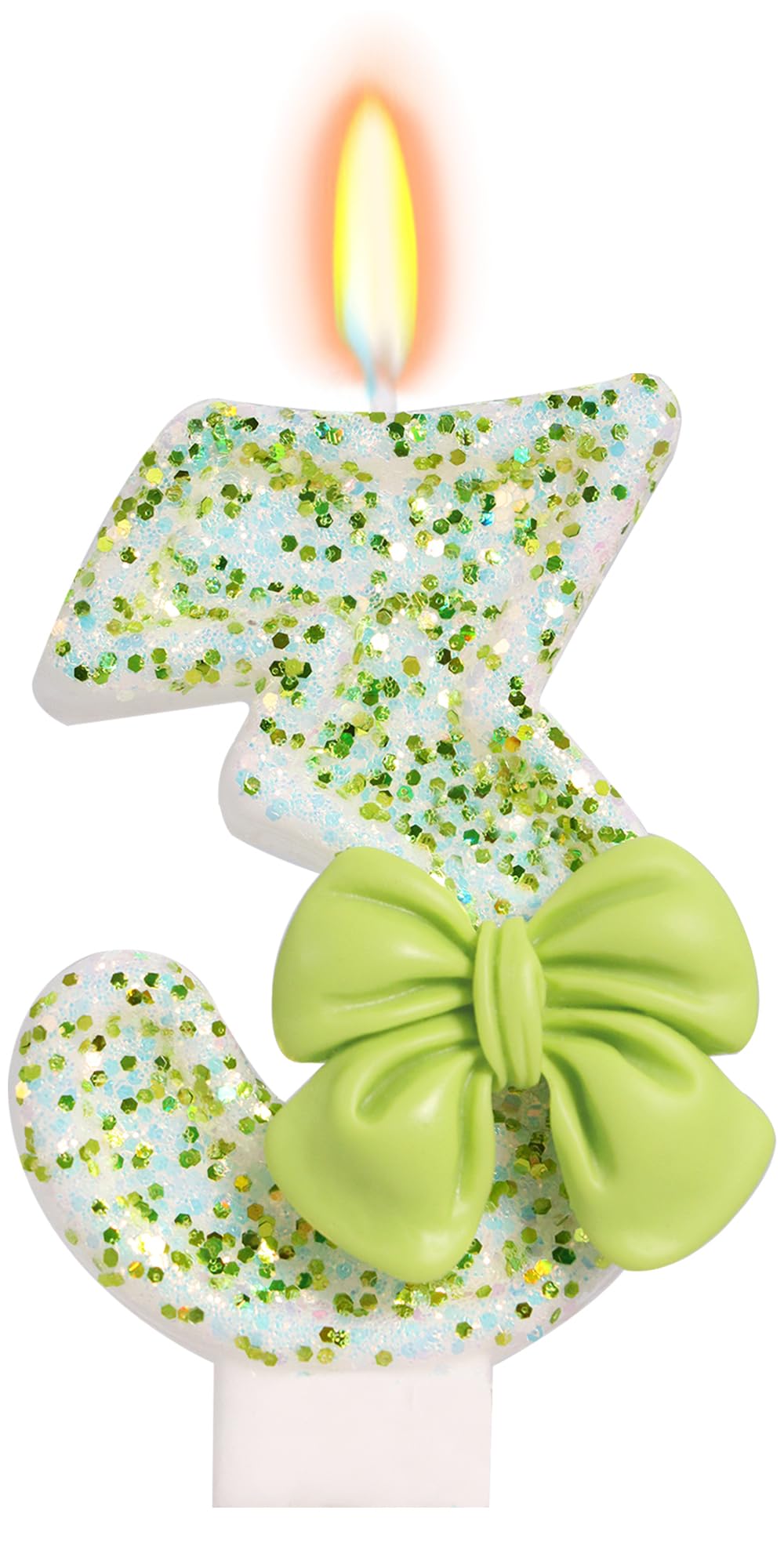 Bow-Shaped Birthday Candle for Cakes & Party Decor