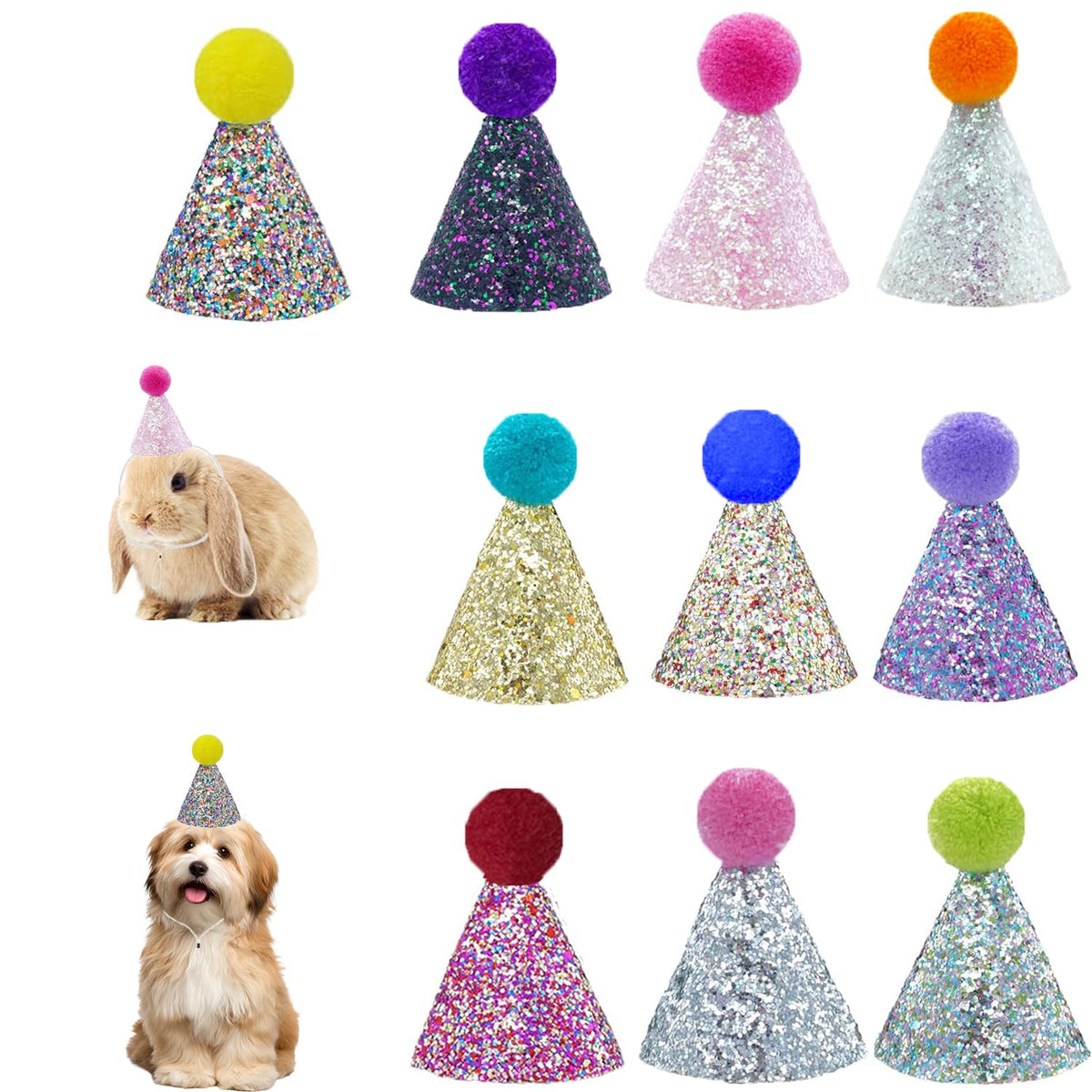 Mini Party Hats for Stuffed Animals & Celebration Decor