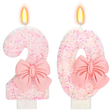 Bow-Shaped Birthday Candle for Cakes & Party Decor