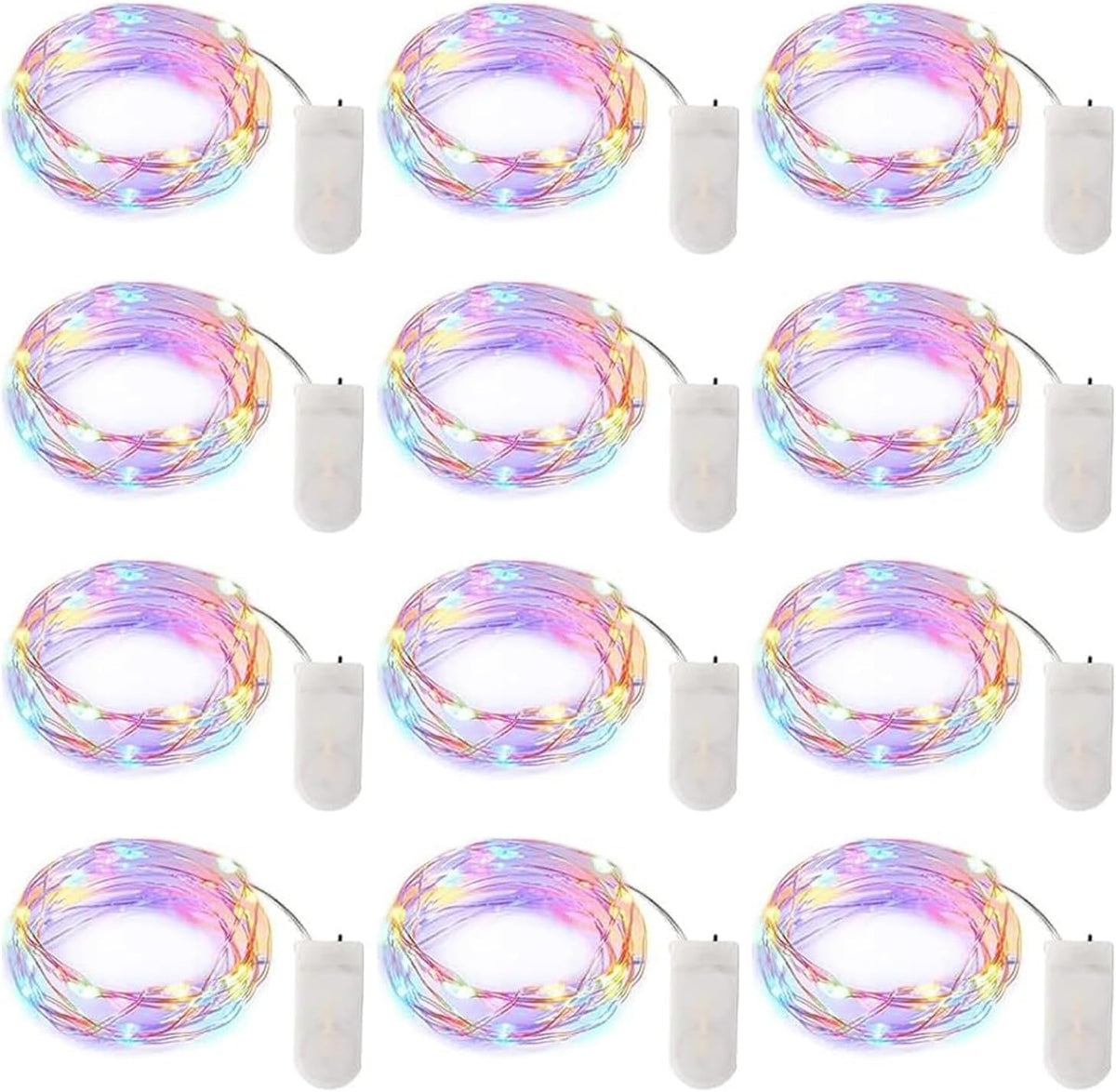 7-Foot Battery-Operated LED Fairy String Lights for Events
