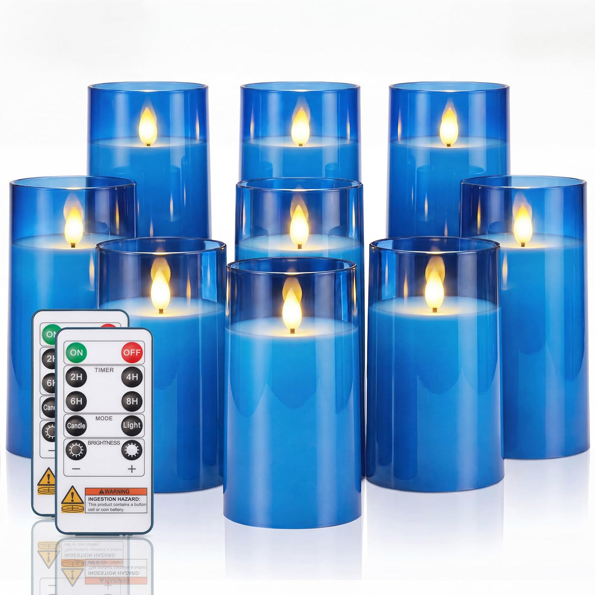 Homemory Acrylic Flameless Candle Set for Party Decor