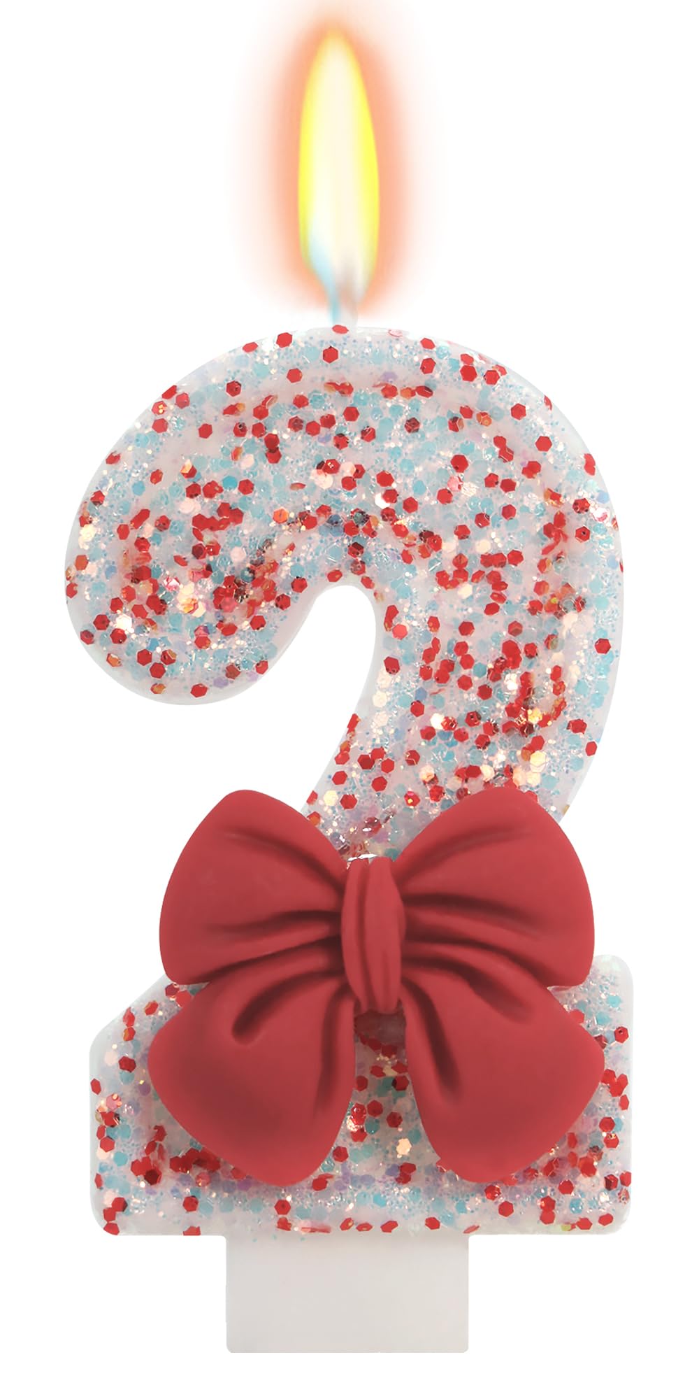 Bow-Shaped Birthday Candle for Cakes & Party Decor