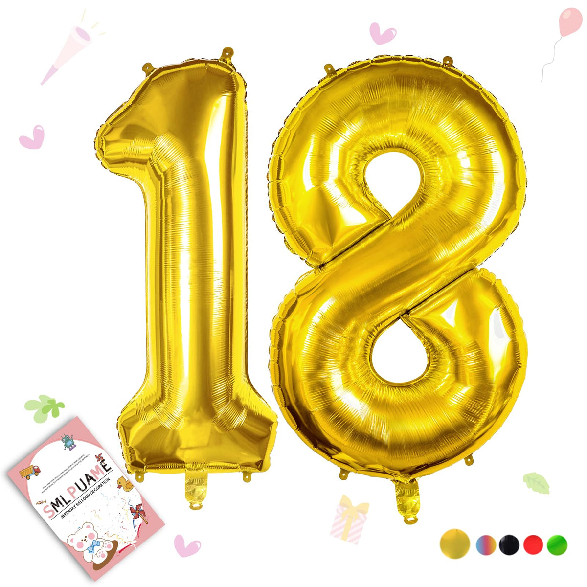 40-Inch Jumbo Foil Number Balloon for Birthday Parties