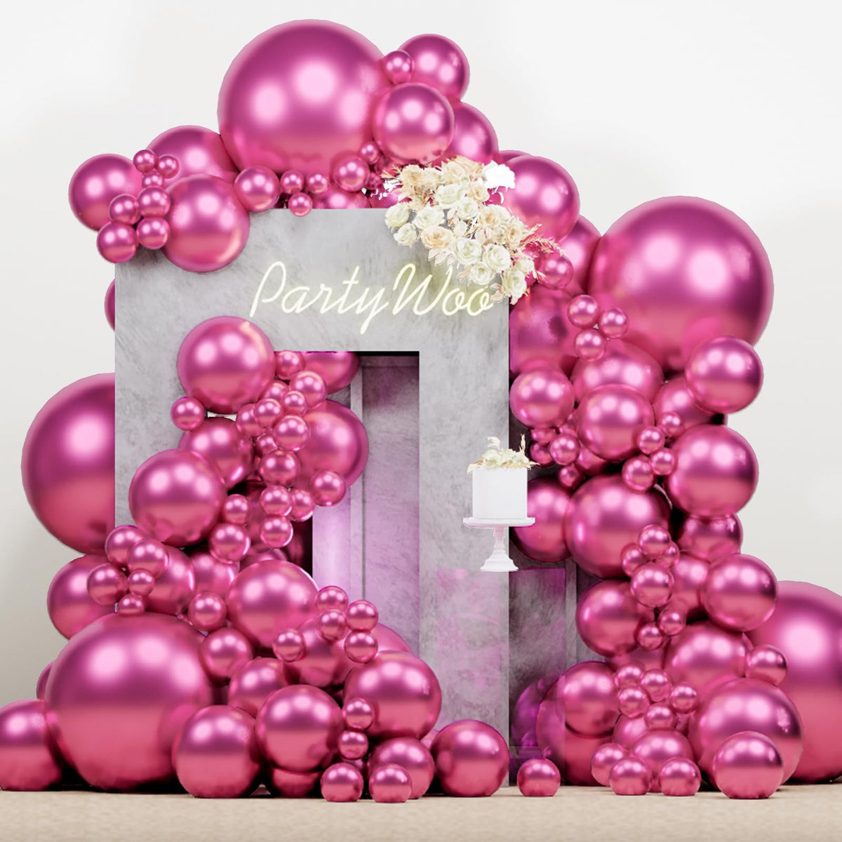 140-Piece Mixed-Size Balloon Pack for Party Decorations