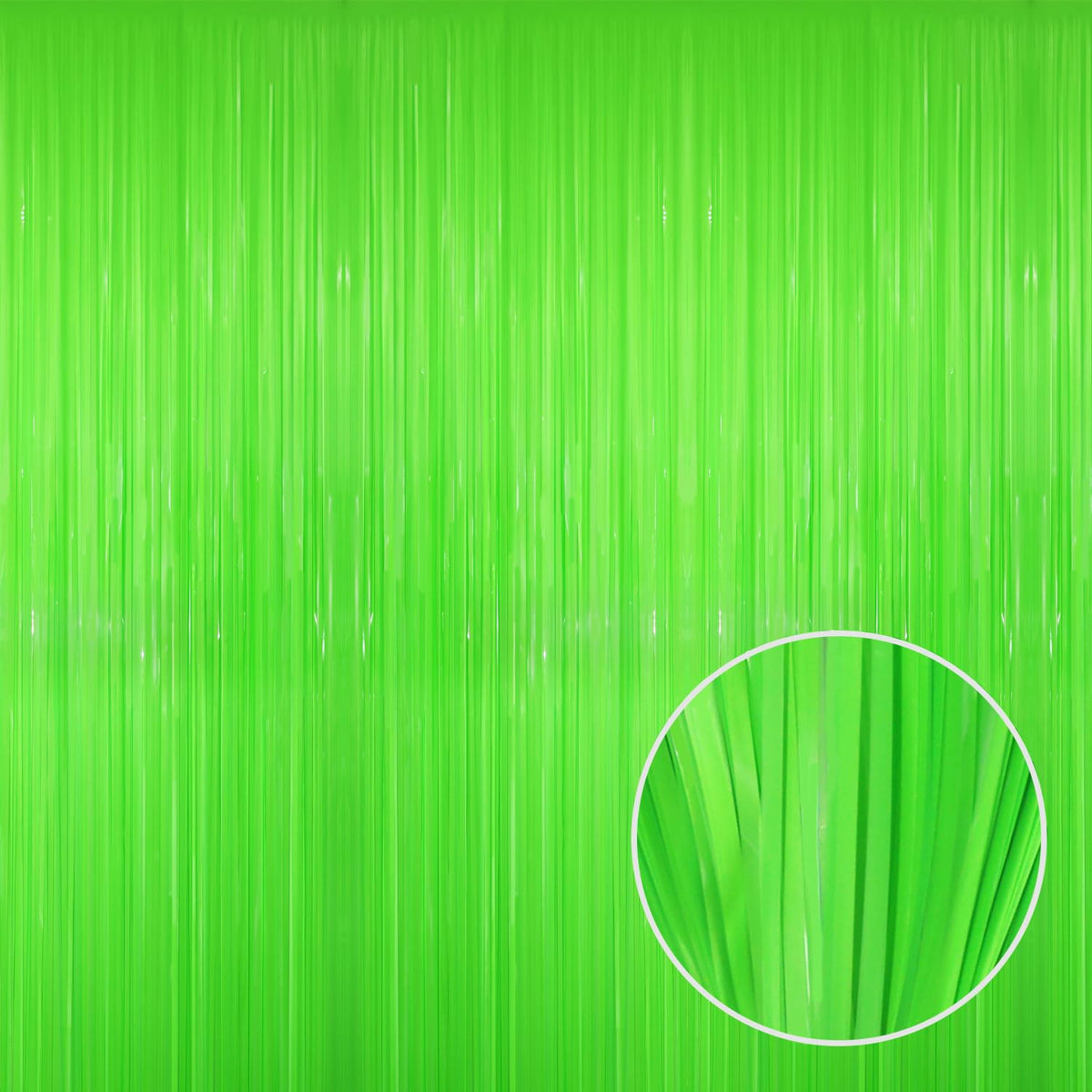 Metallic Tinsel Fringe Backdrop Curtain for Party Events